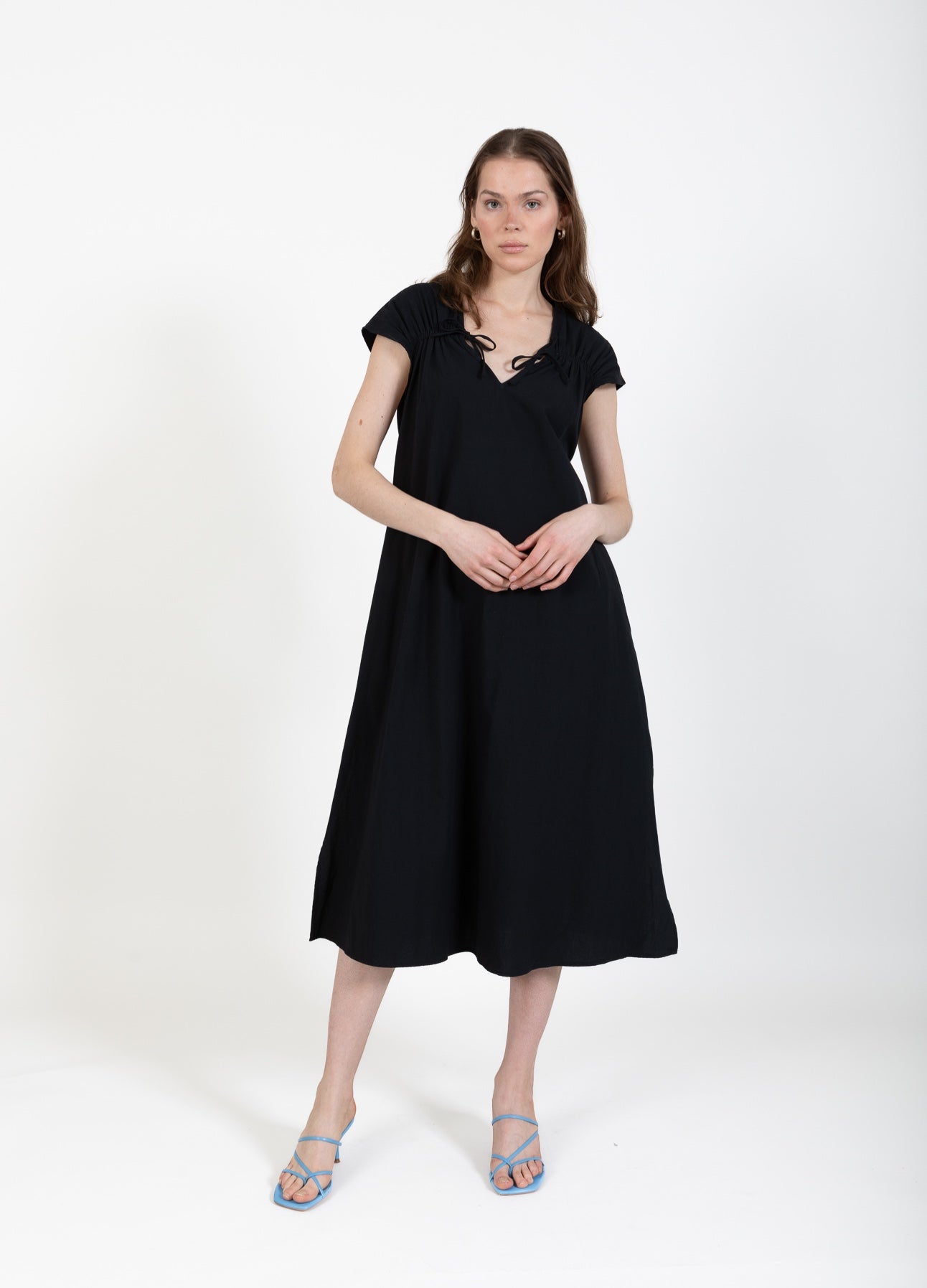 CC Heart CC HEART ALIZA KLEID MIT RAFFUNGEN Dress Black - 100