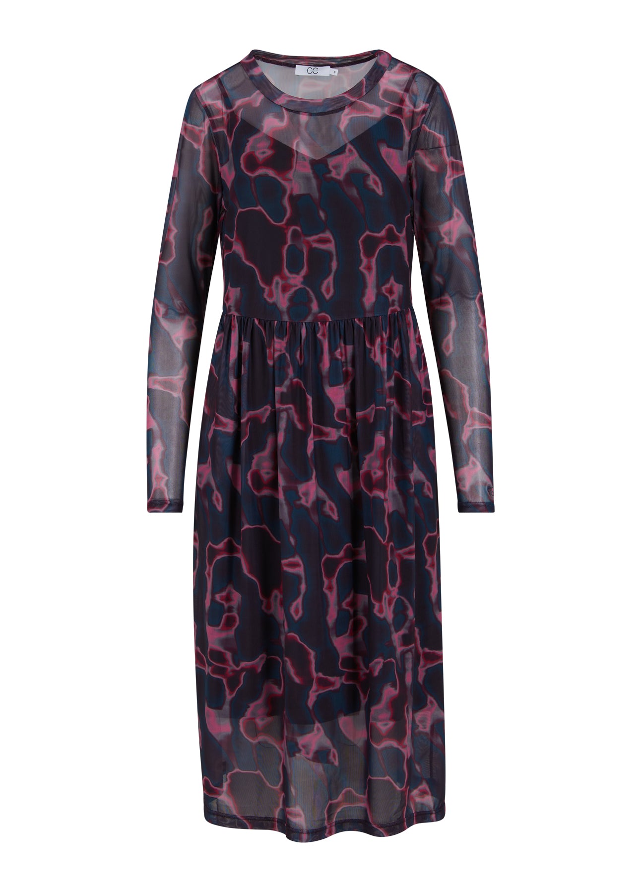 CC Heart  CC HEART EVE NETZKLEID MIT DRUCK Dress Pink wave - 601