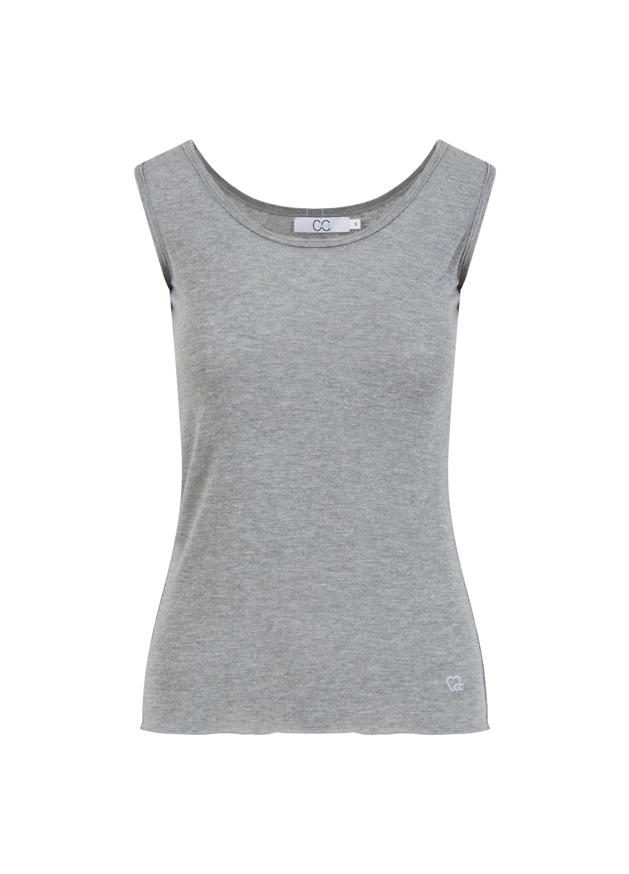 CC Heart CC HEART LANA WOLLE TANKTOPP Shirt/Blouse Grey melange - 142