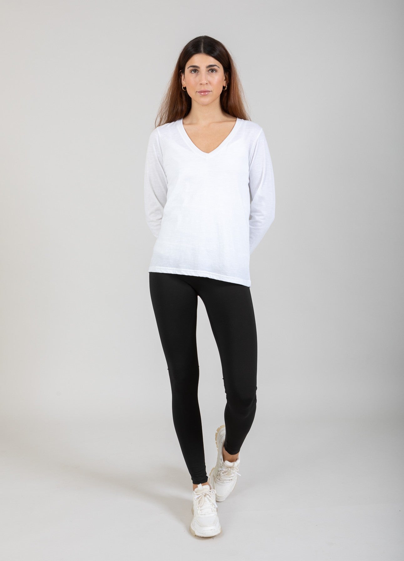 CC Heart CC HEART LANGARM V-AUSSCHNITT T-SHIRT T-Shirt White - 200