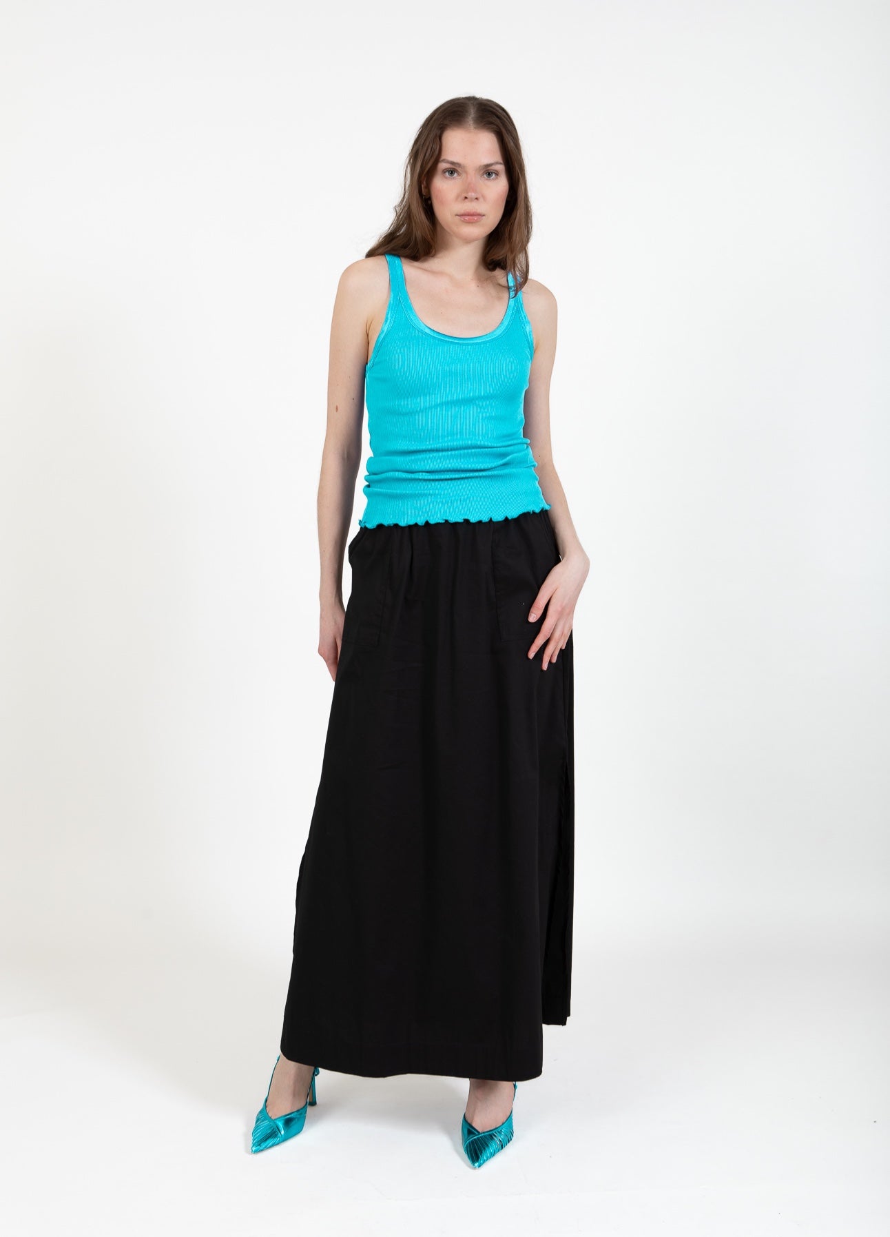 CC Heart CC HEART SEIDEN-TRÄGERTOP Top - Short sleeve Aqua blue - 585