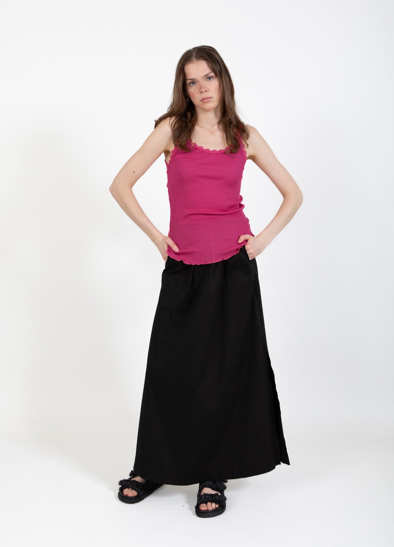 CC Heart CC HEART SEIDEN-TRÄGERTOP MIT SPITZE Top - Short sleeve Berry - 693