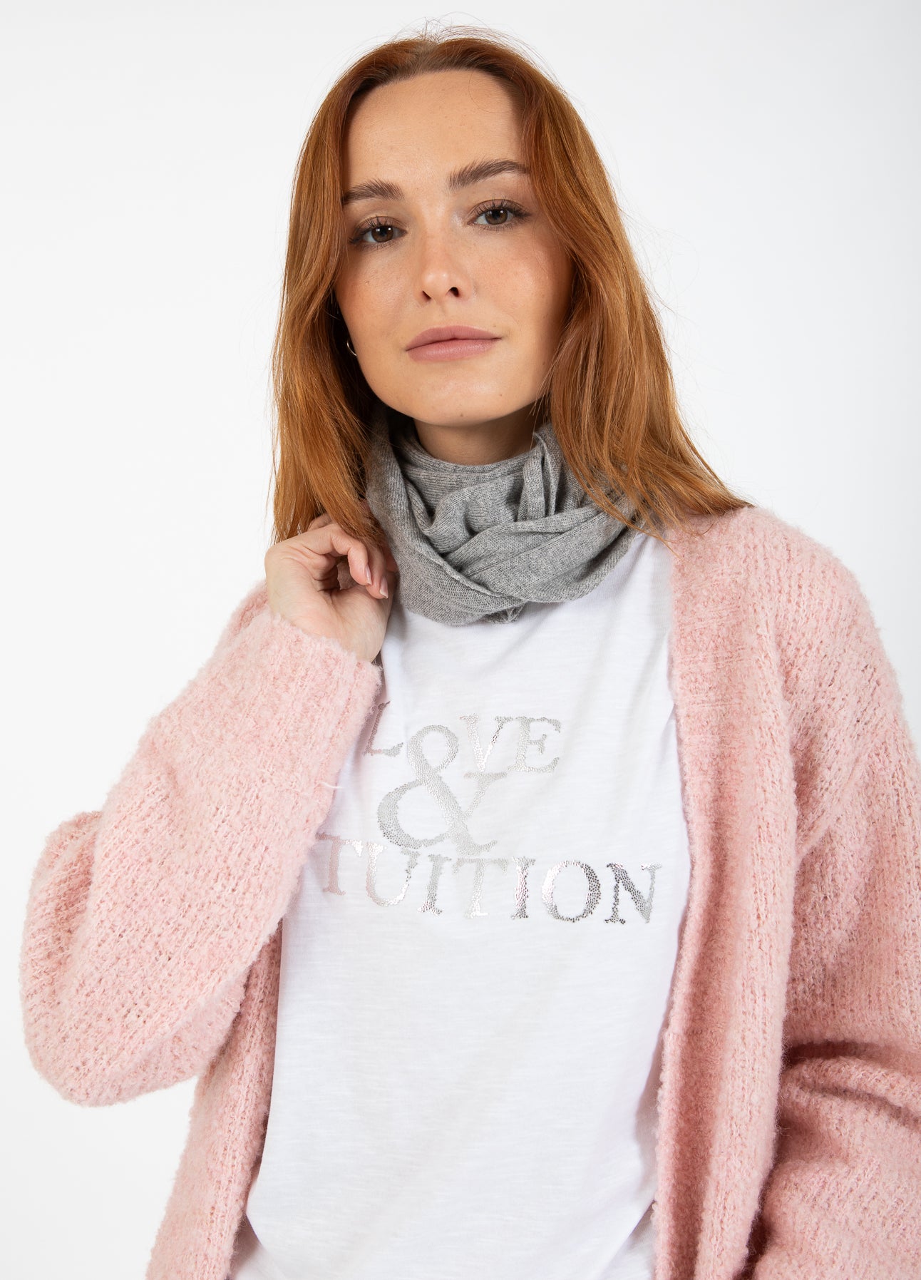 CC Heart CC HEART WEICHER DREIECKSSCHAL Accessories Grey melange - 142