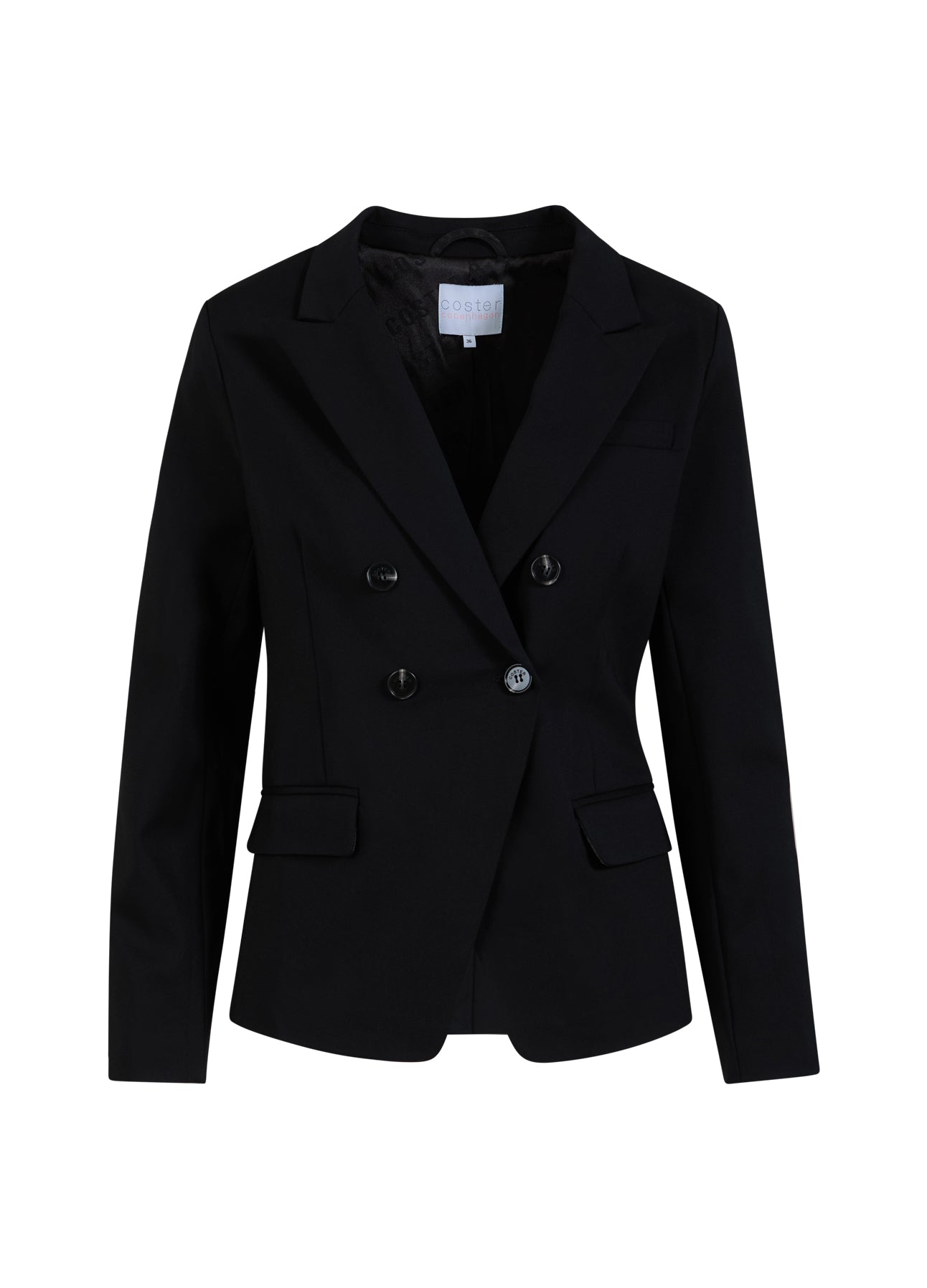 Coster Copenhagen DOPPELREIHIGER BLAZER MIT PRAKTISCHEN DETAILS Blazer Black - 100