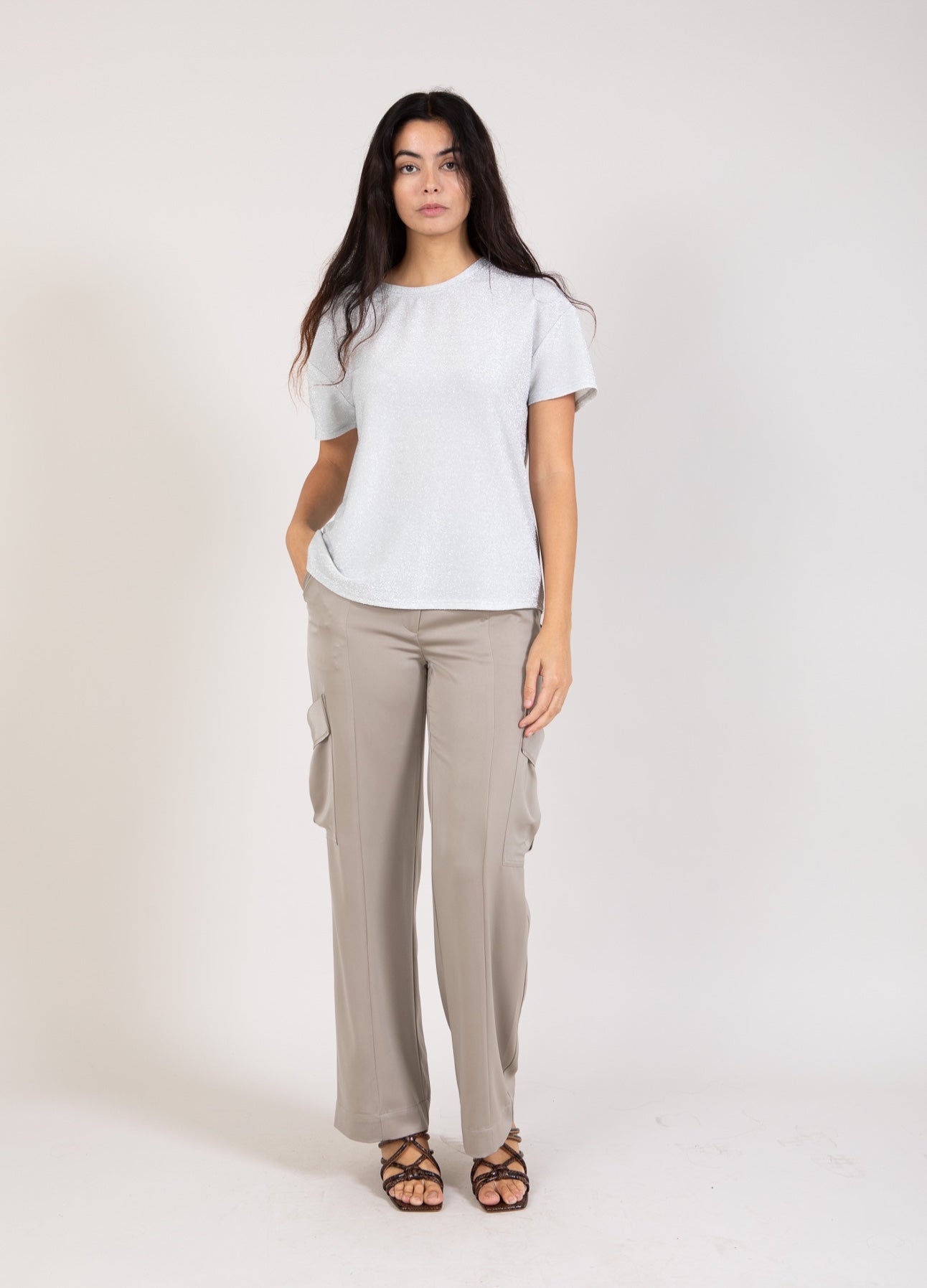 Coster Copenhagen HOSEN CARGO - PETRA FIT Pants Grey - 102