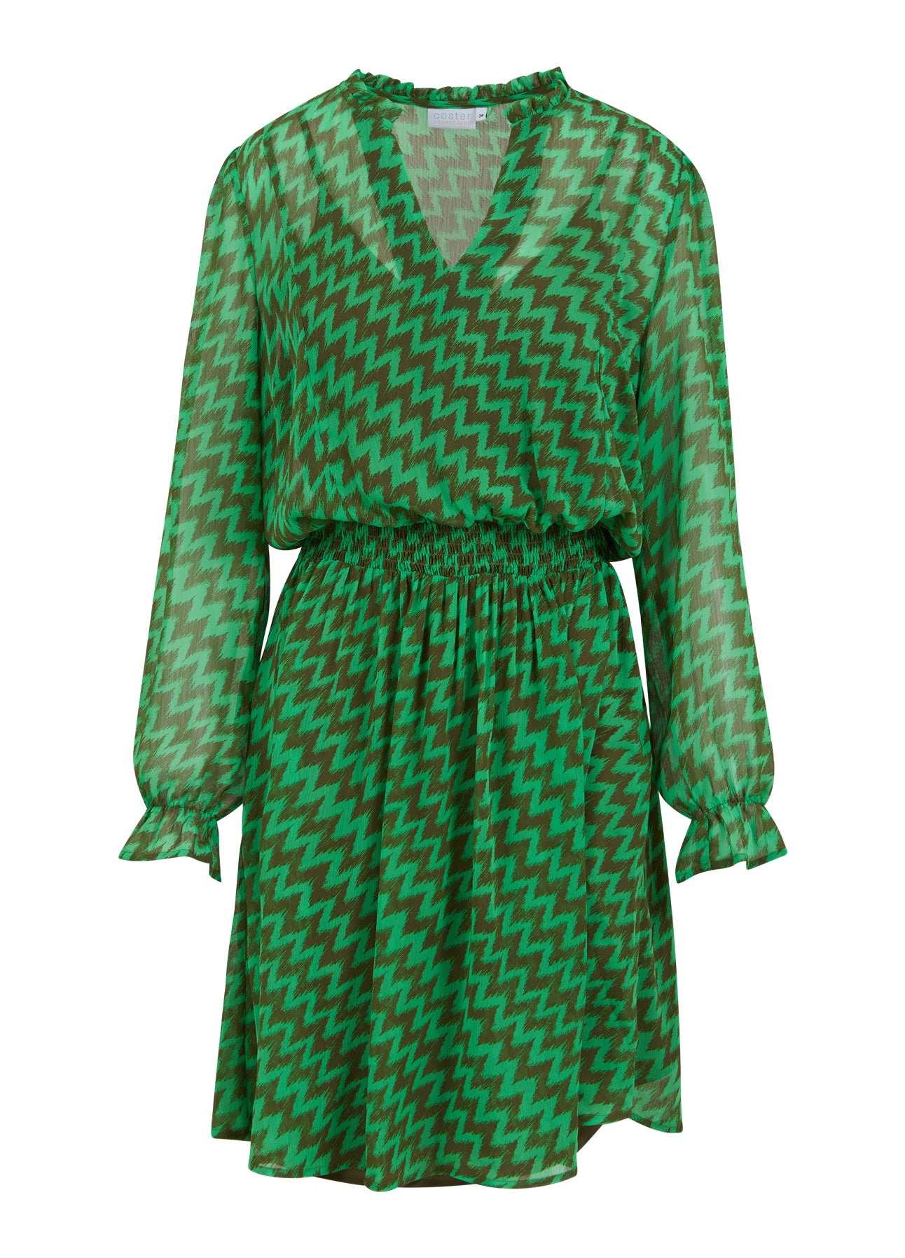 Coster Copenhagen   KLEID MIT ZICK-ZACK-IKAT-DRUCK  Dress Zig zag print - 926