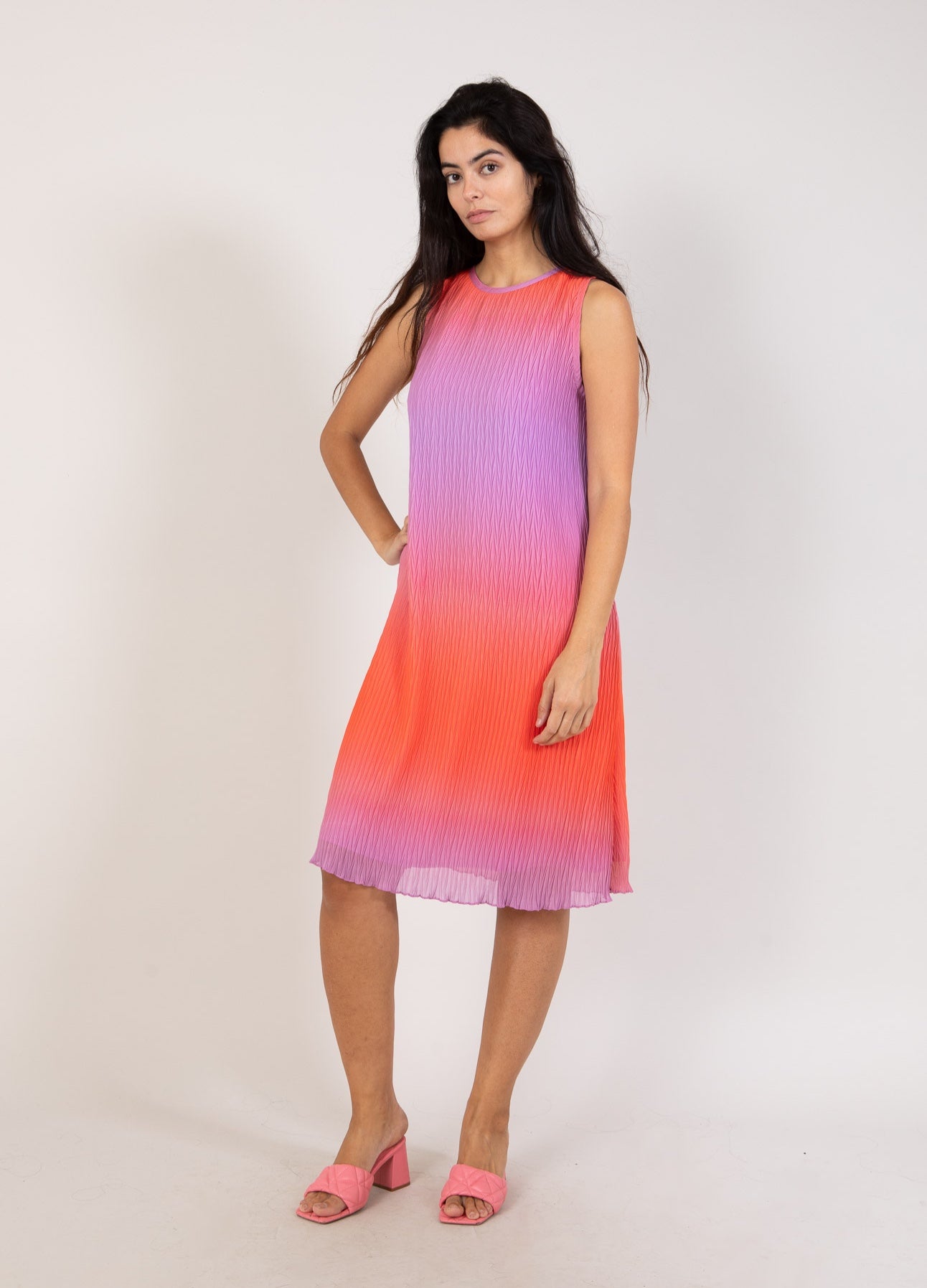 Coster Copenhagen PLISSÉKLEID IN DIP DYE Dress Two Color Plisse - 911