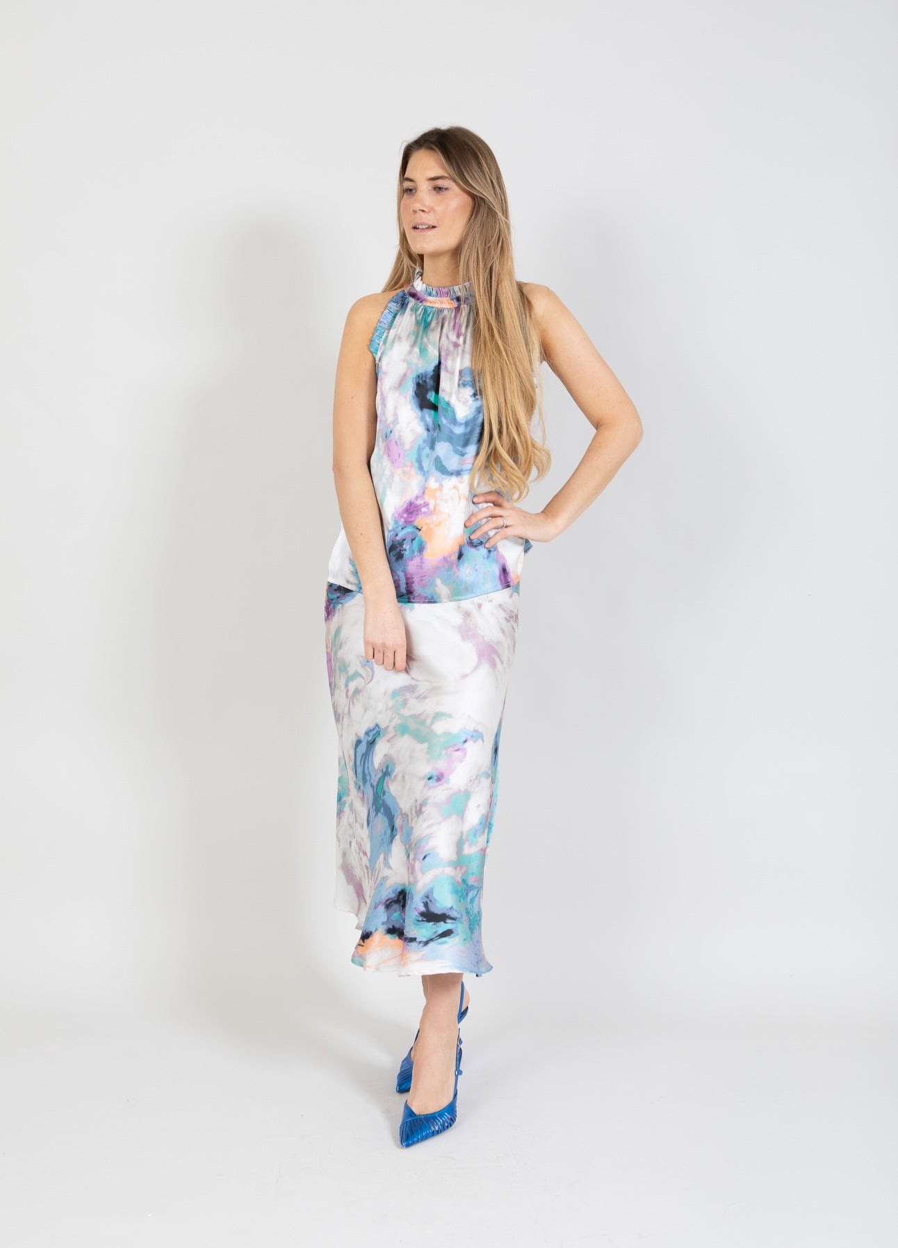 Coster Copenhagen ROCK MIT WIRBELDRUCK Skirt Swirl print - 932