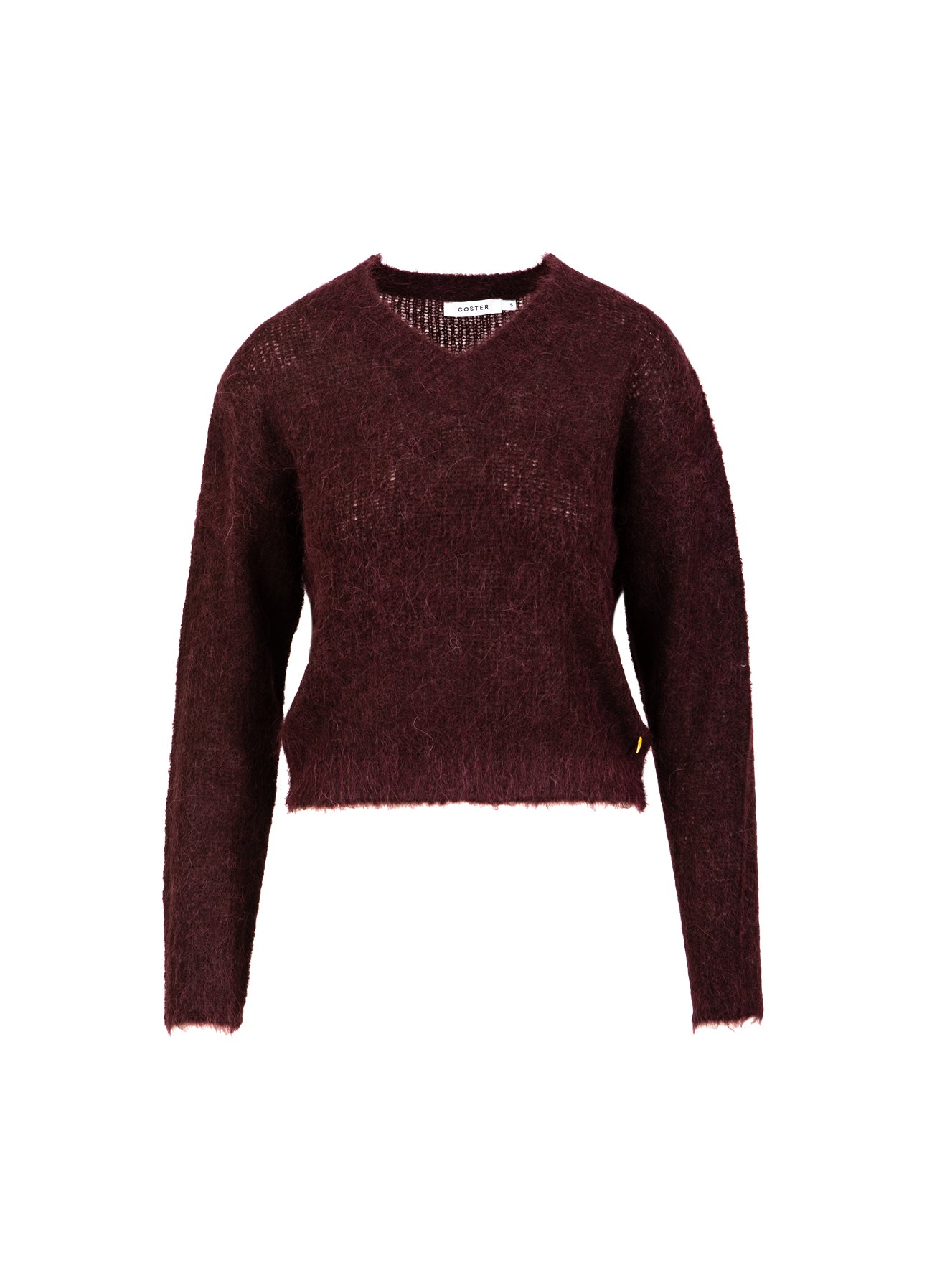 Coster Copenhagen V-AUSSCHNITT STRICK IN ALPAKA Knitwear Bordeaux - 653