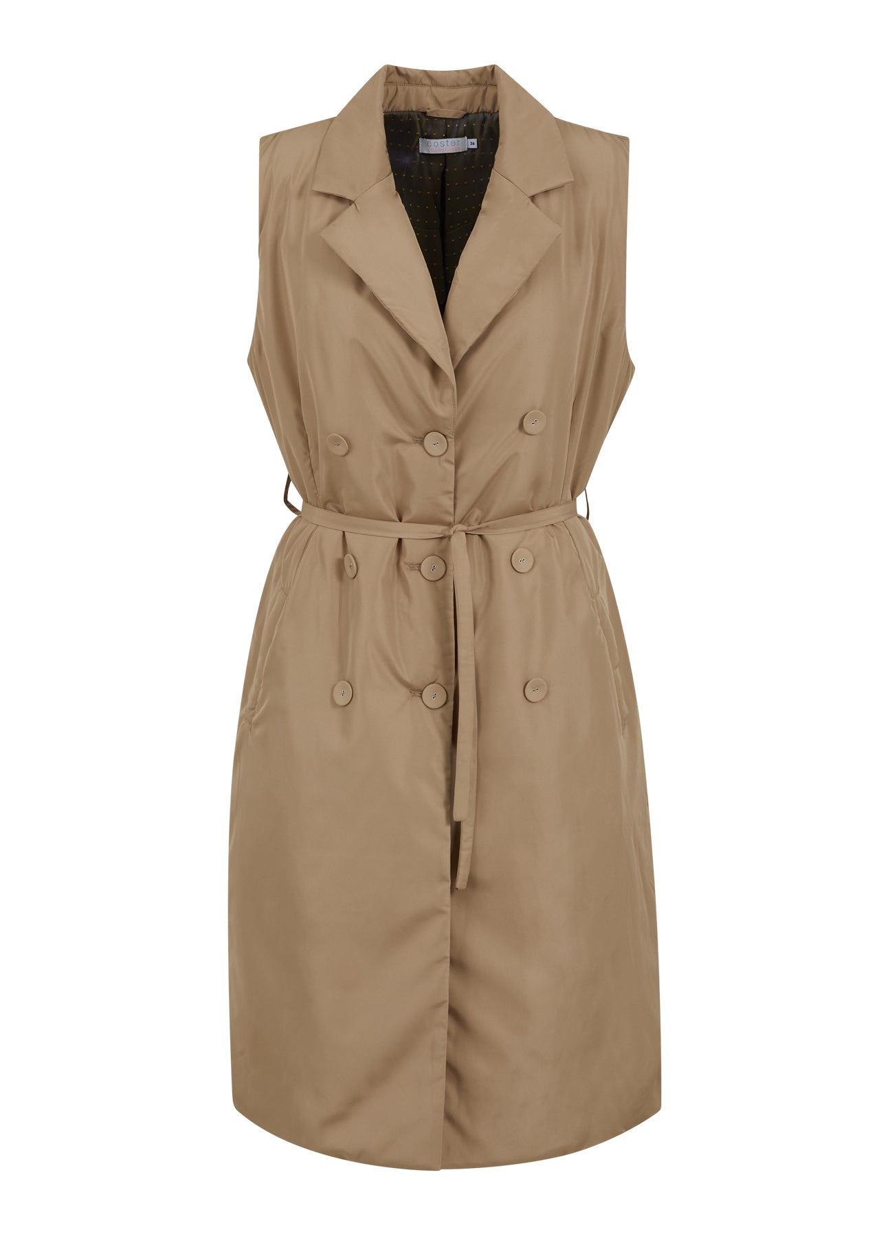 Coster Copenhagen   WATTIERTE LANGE WESTE  Vest Golden hazel - 352