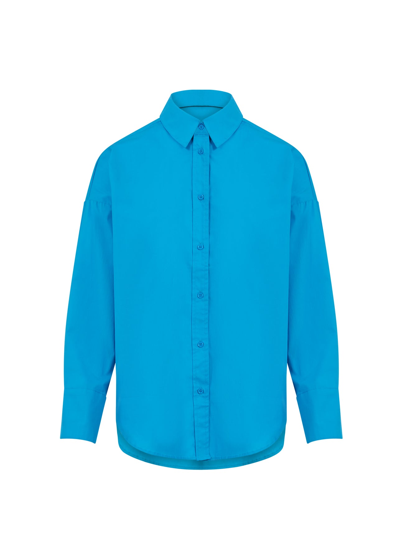CC Heart   CC HEART HARPER OVERSIZED SHIRT AUS BAUMWOLLE Shirt/Blouse Ocean Blue - 513