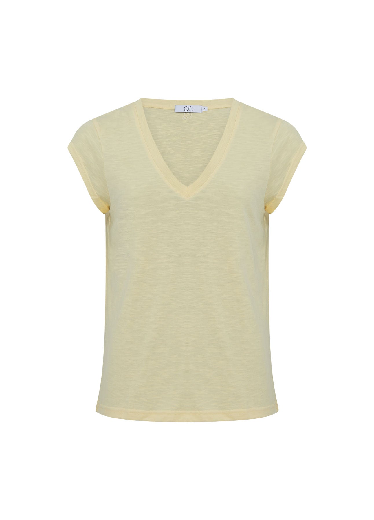 CC Heart CC HEART V-AUSSCHNITT T-SHIRT T-Shirt Light yellow - 731