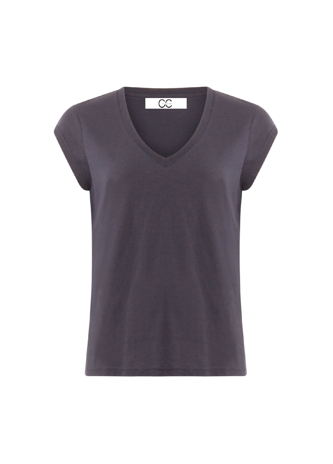 CC Heart CC HEART V-AUSSCHNITT T-SHIRT T-Shirt Night Sky Blue - 502