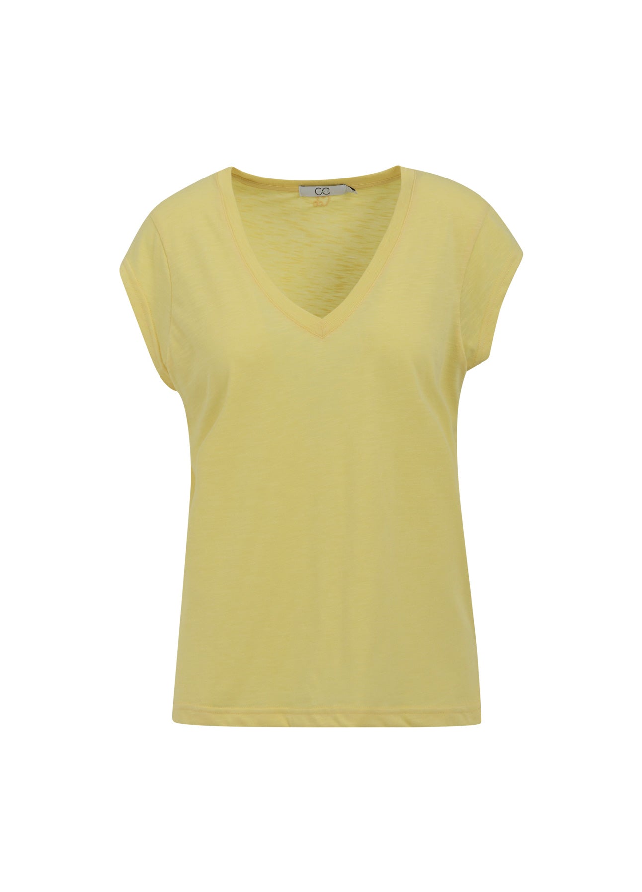 CC Heart CC HEART V-AUSSCHNITT T-SHIRT T-Shirt Sunny Yellow - 700