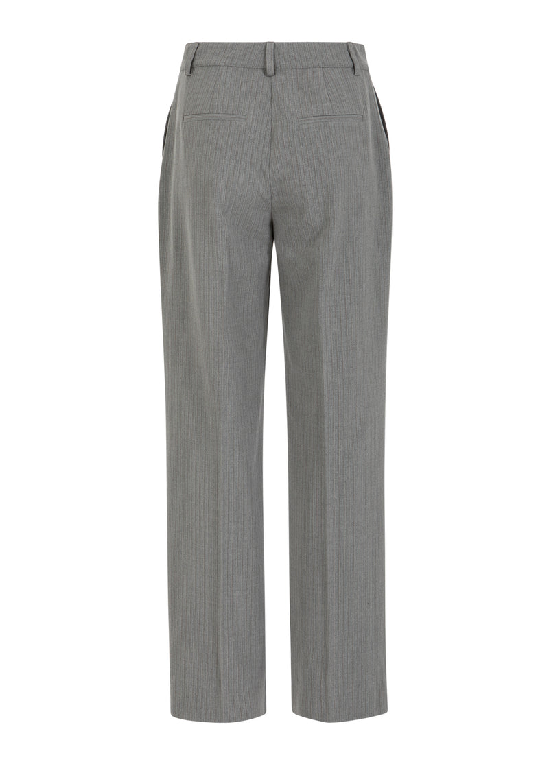 Coster Copenhagen ANZUGHOSE - PETRA PASSFORM Pants Mist grey pin stripe - 175