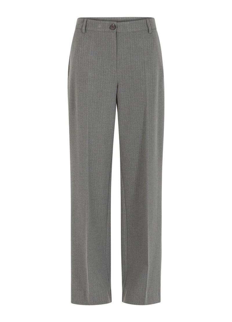 Coster Copenhagen ANZUGHOSE - PETRA PASSFORM Pants Mist grey pin stripe - 175