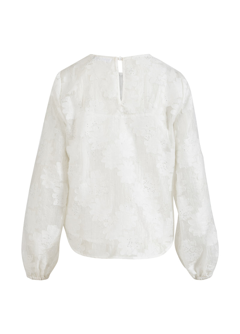 Coster Copenhagen BLUSE MIT BALLONÄRMELN Shirt/Blouse White - 200