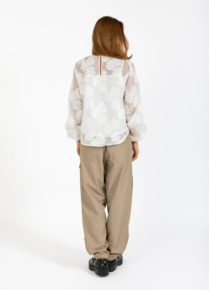 Coster Copenhagen BLUSE MIT BALLONÄRMELN Shirt/Blouse White - 200