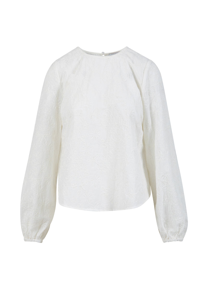 Coster Copenhagen BLUSE MIT BALLONSLEEVES Shirt/Blouse White - 200