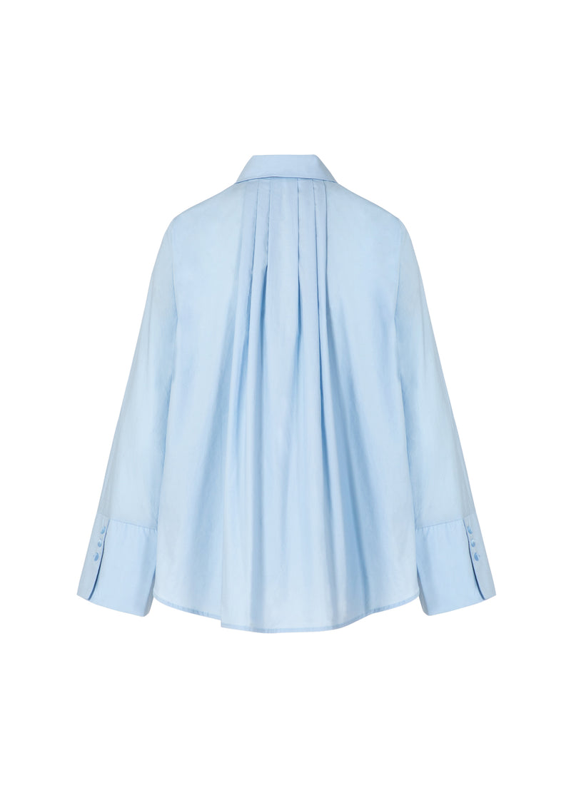 Coster Copenhagen BLUSE MIT FALTEN Shirt/Blouse Pastel blue - 358