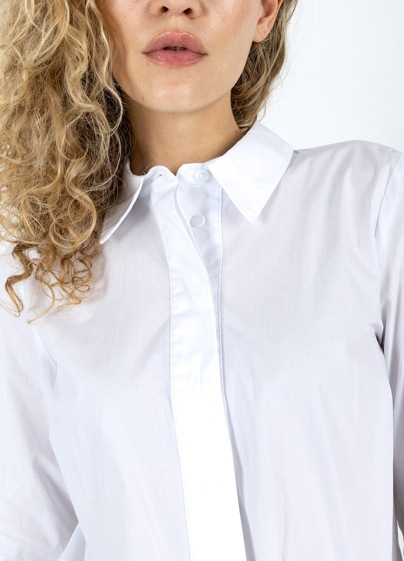 Coster Copenhagen BLUSE MIT FALTEN Shirt/Blouse White - 200