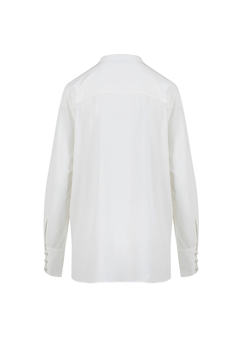 Coster Copenhagen BLUSE MIT GEFALTETER KNOPFLEISTE Shirt/Blouse Off white - 201