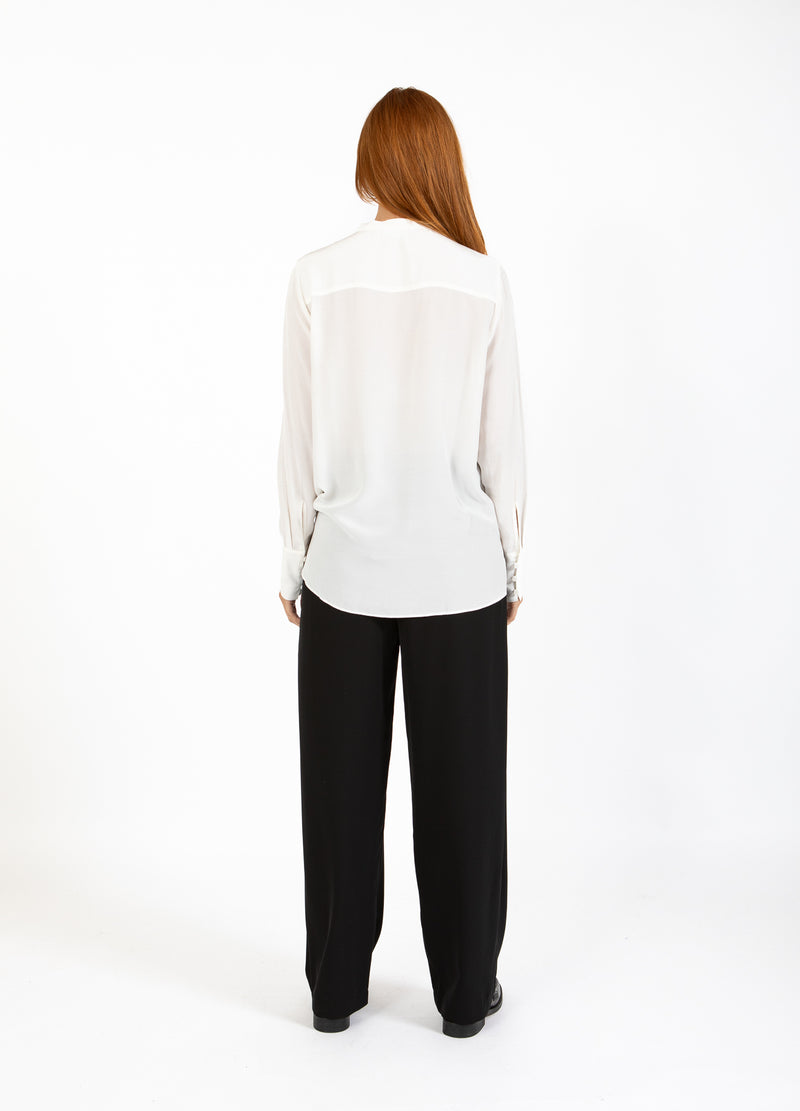 Coster Copenhagen BLUSE MIT GEFALTETER KNOPFLEISTE Shirt/Blouse Off white - 201