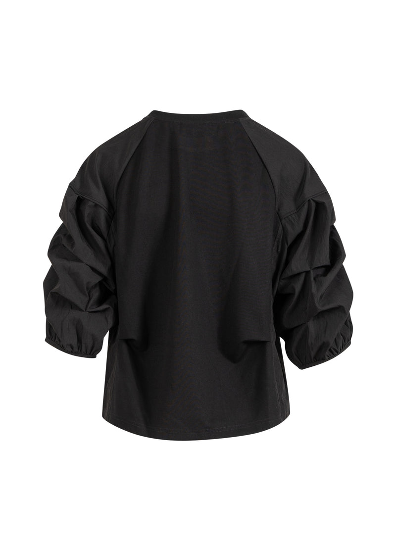 Coster Copenhagen BLUSE MIT PUFFÄRMELN Shirt/Blouse Black - 100