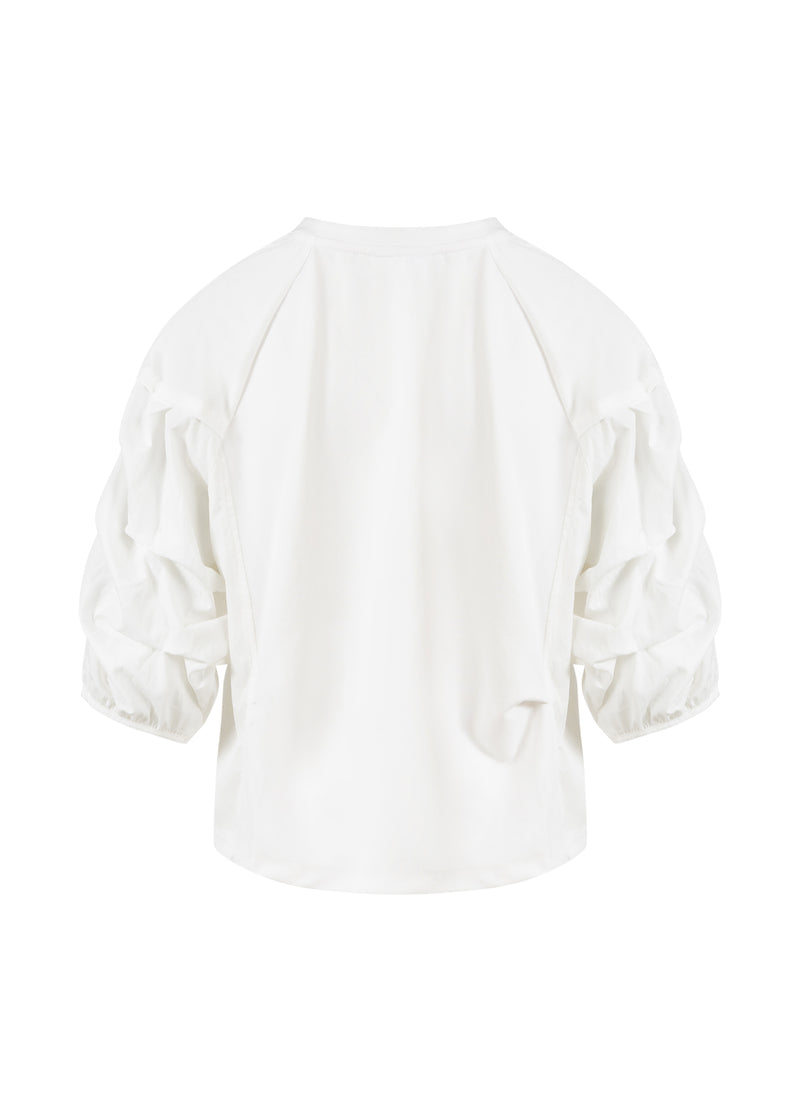 Coster Copenhagen BLUSE MIT PUFFÄRMELN Shirt/Blouse Off-white - 202