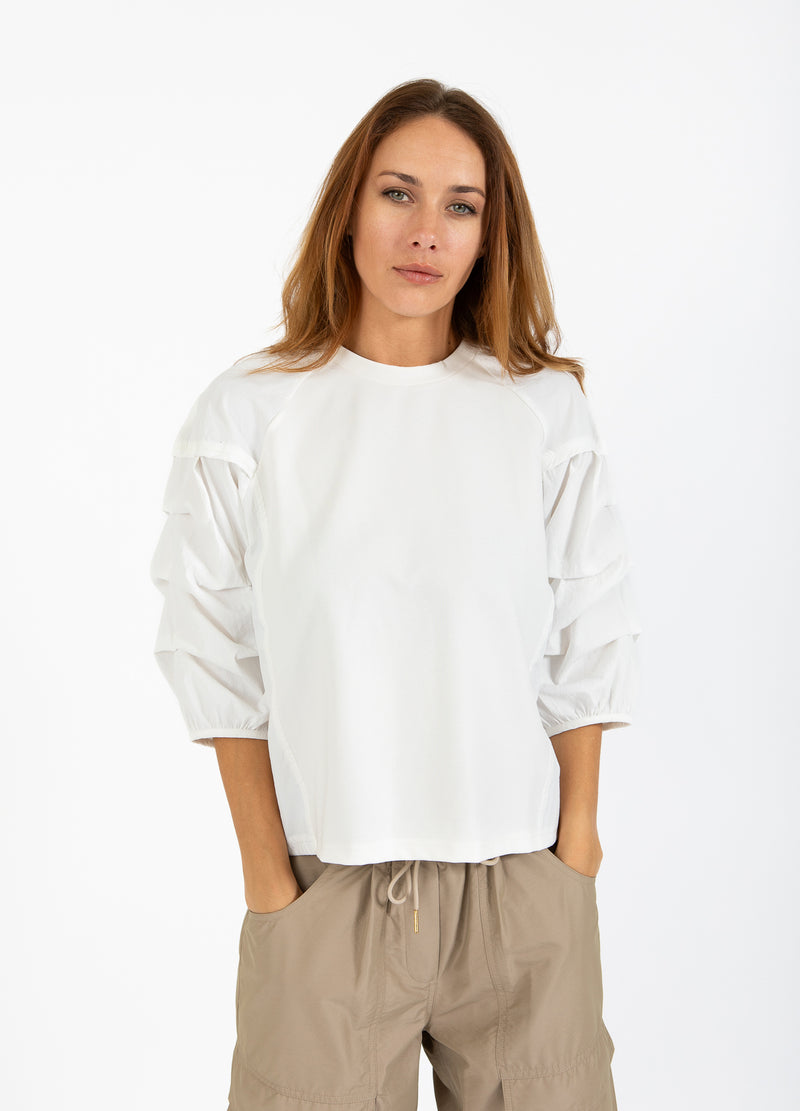 Coster Copenhagen BLUSE MIT PUFFÄRMELN Shirt/Blouse Off-white - 202