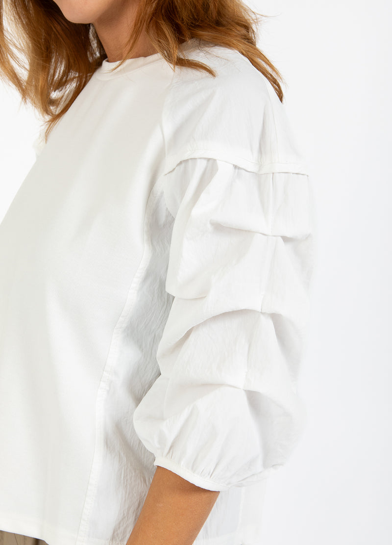 Coster Copenhagen BLUSE MIT PUFFÄRMELN Shirt/Blouse Off-white - 202