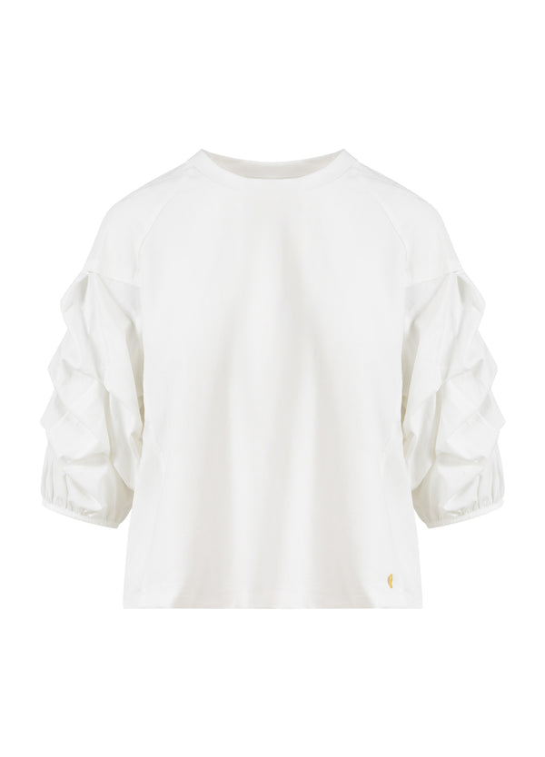 Coster Copenhagen BLUSE MIT PUFFÄRMELN Shirt/Blouse Off-white - 202