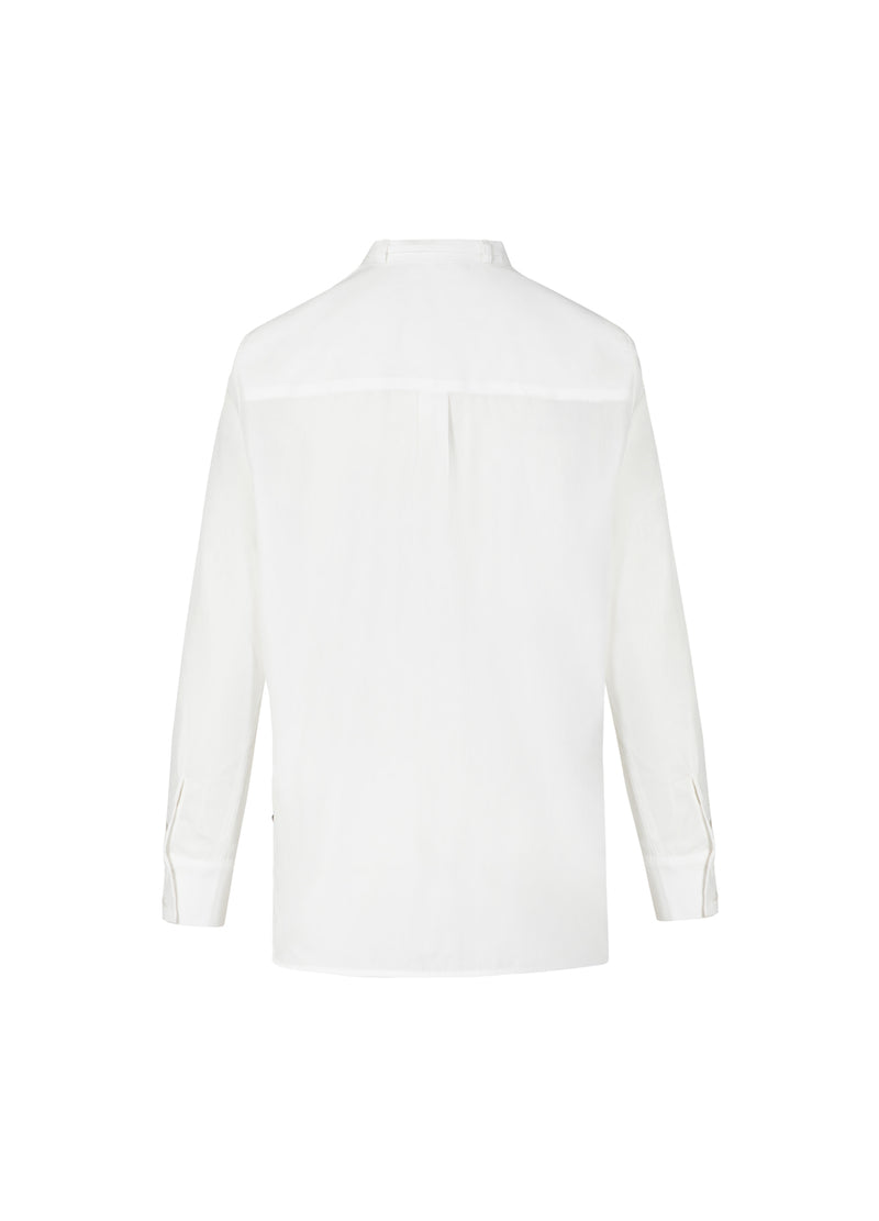 Coster Copenhagen BLUSE MIT ROSENHALSKETTE Shirt/Blouse White - 200