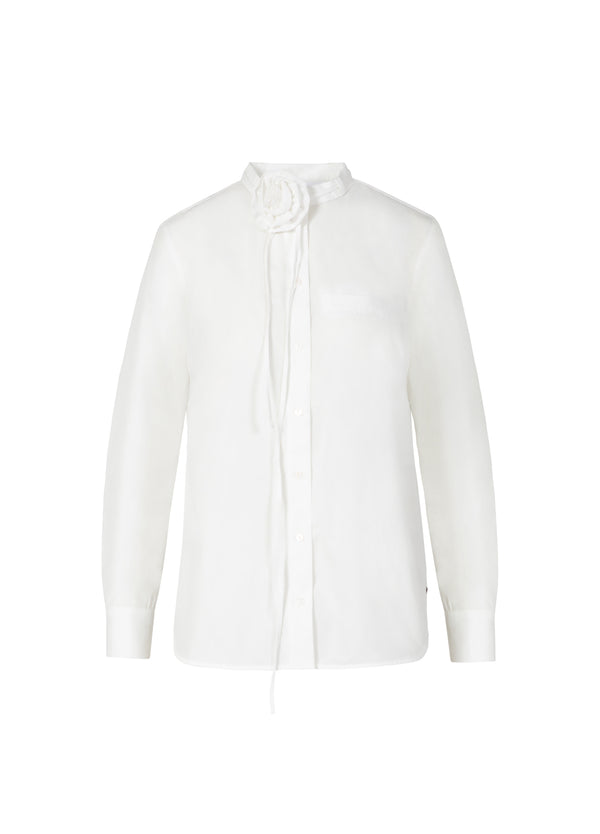 Coster Copenhagen BLUSE MIT ROSENHALSKETTE Shirt/Blouse White - 200