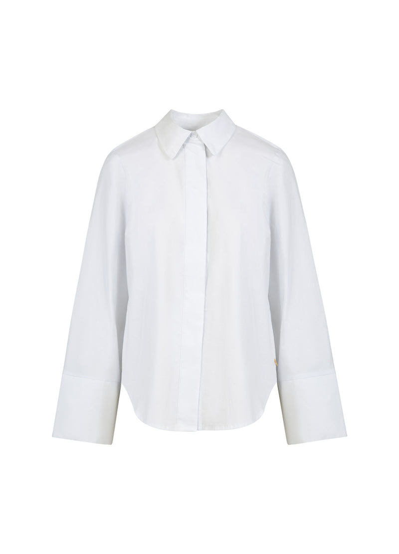 Coster Copenhagen BLUSE MIT RÜCKENFALTEN Shirt/Blouse White - 200