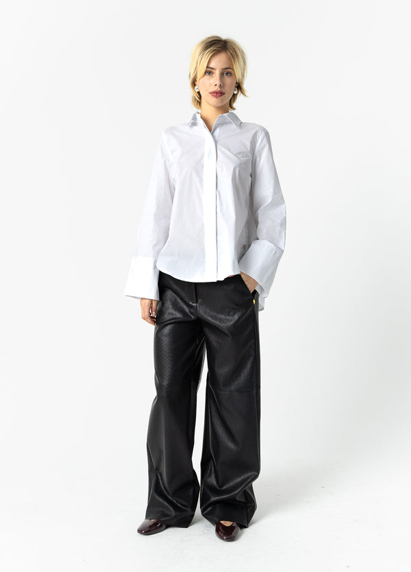 Coster Copenhagen BLUSE MIT RÜCKENFALTEN Shirt/Blouse White - 200