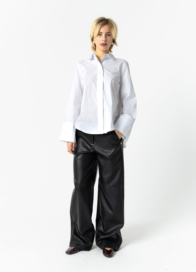 Coster Copenhagen BLUSE MIT RÜCKENFALTEN Shirt/Blouse White - 200