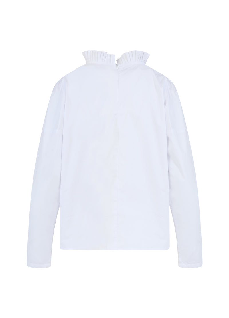 Coster Copenhagen BLUSE MIT RÜSCHEN Shirt/Blouse White - 200