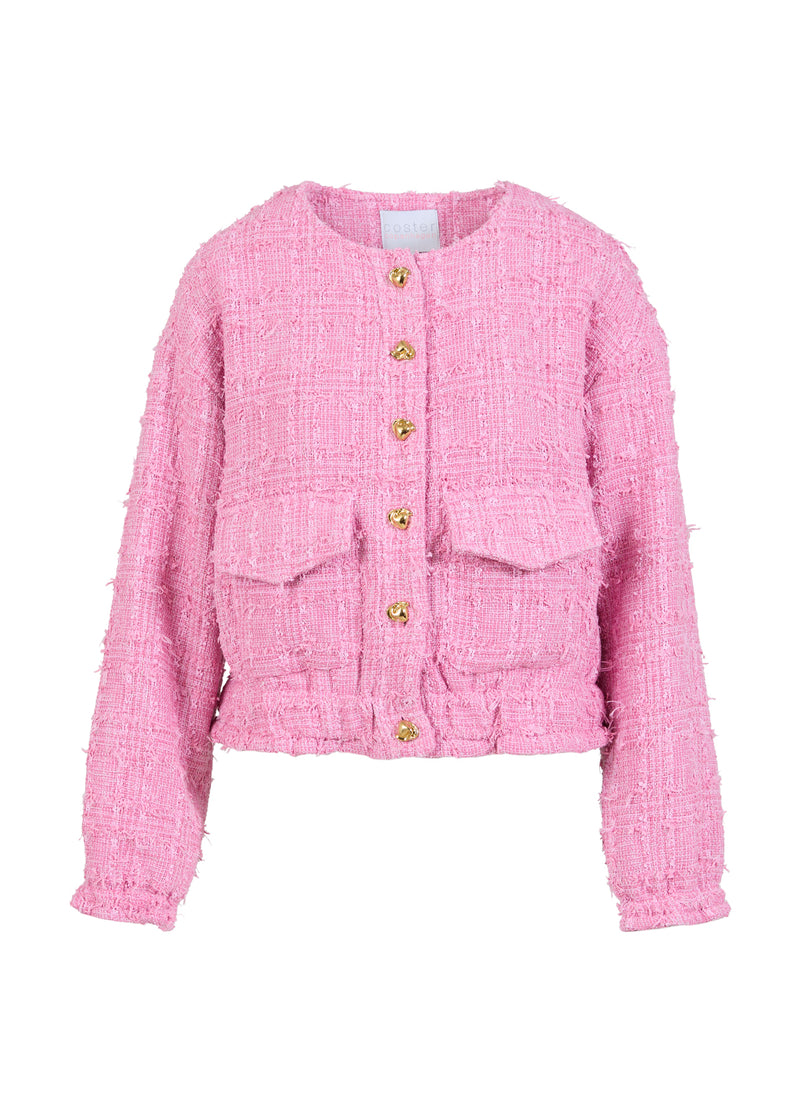 Coster Copenhagen BOUCLE BOMBER Blazer Dark Blush - 697