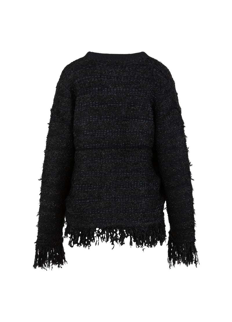 Coster Copenhagen BOUCLE STRICKJACKE Knitwear Black - 100