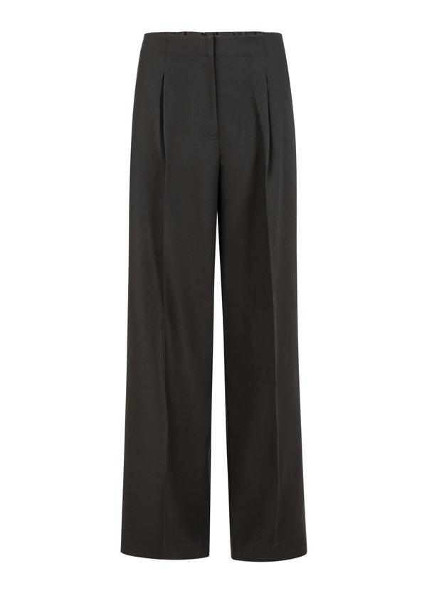 Coster Copenhagen BREITE ANZUGHOSEN - SCHLANKE PASSFORM Pants Black - 100