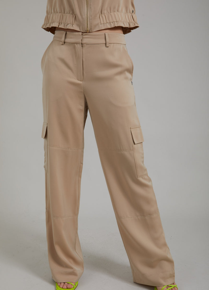 Coster Copenhagen CARGOHOSE MIT TASCHEN - PETRA FIT Pants Pale khaki - 304