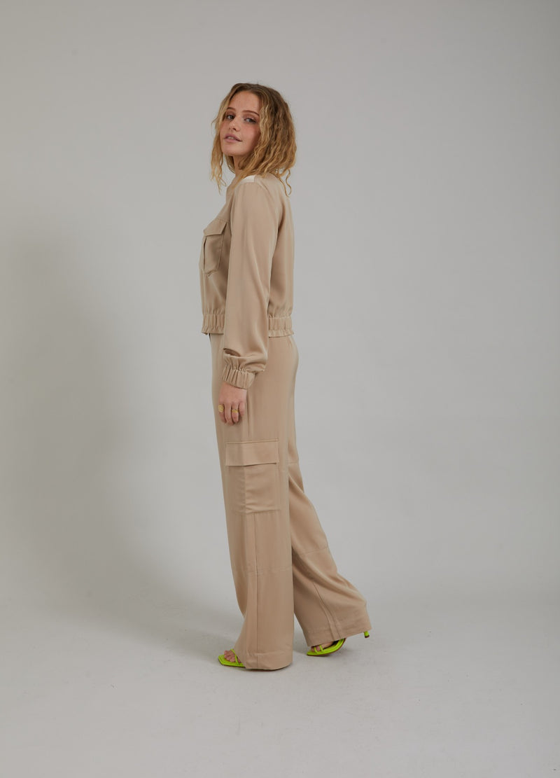 Coster Copenhagen CARGOHOSE MIT TASCHEN - PETRA FIT Pants Pale khaki - 304