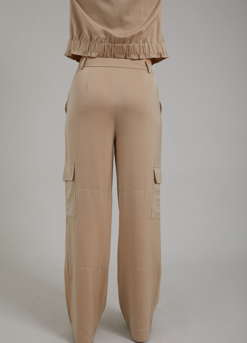 Coster Copenhagen CARGOHOSE MIT TASCHEN - PETRA FIT Pants Pale khaki - 304