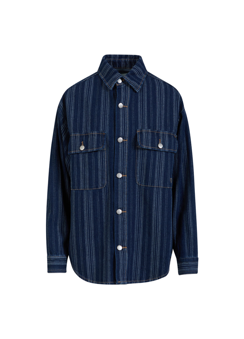 CC Heart CC HEART ALAIA DENIM JACKE Outerwear Dark blue stripe denim - 512