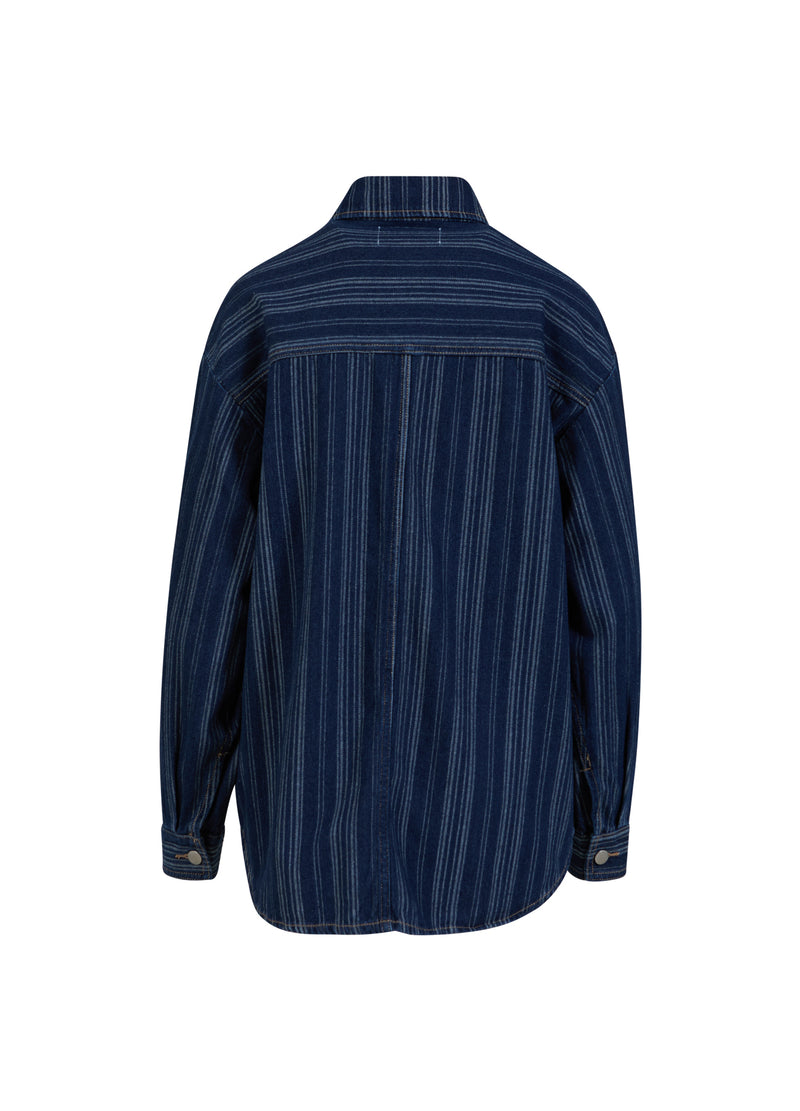 CC Heart CC HEART ALAIA DENIM JACKE Outerwear Dark blue stripe denim - 512