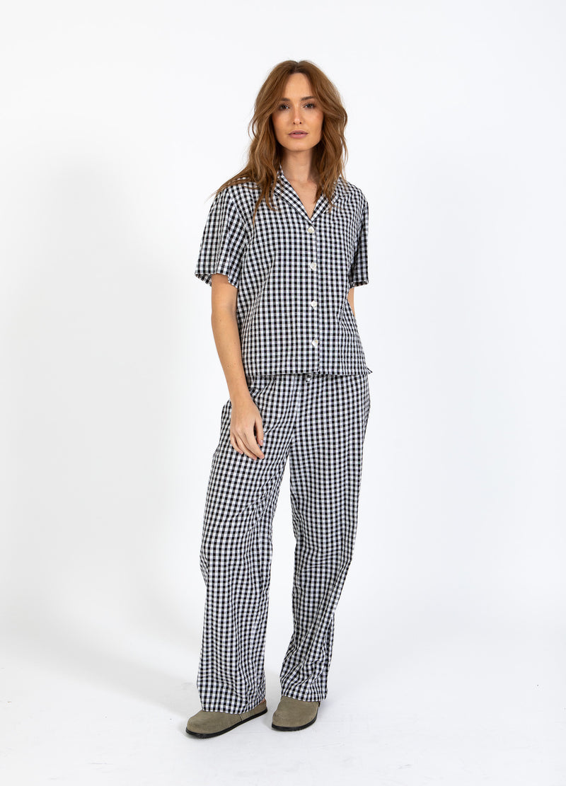 CC Heart CC HEART ALENA KURZÄRMELIGES HEMD Shirt/Blouse Black/white check - 146