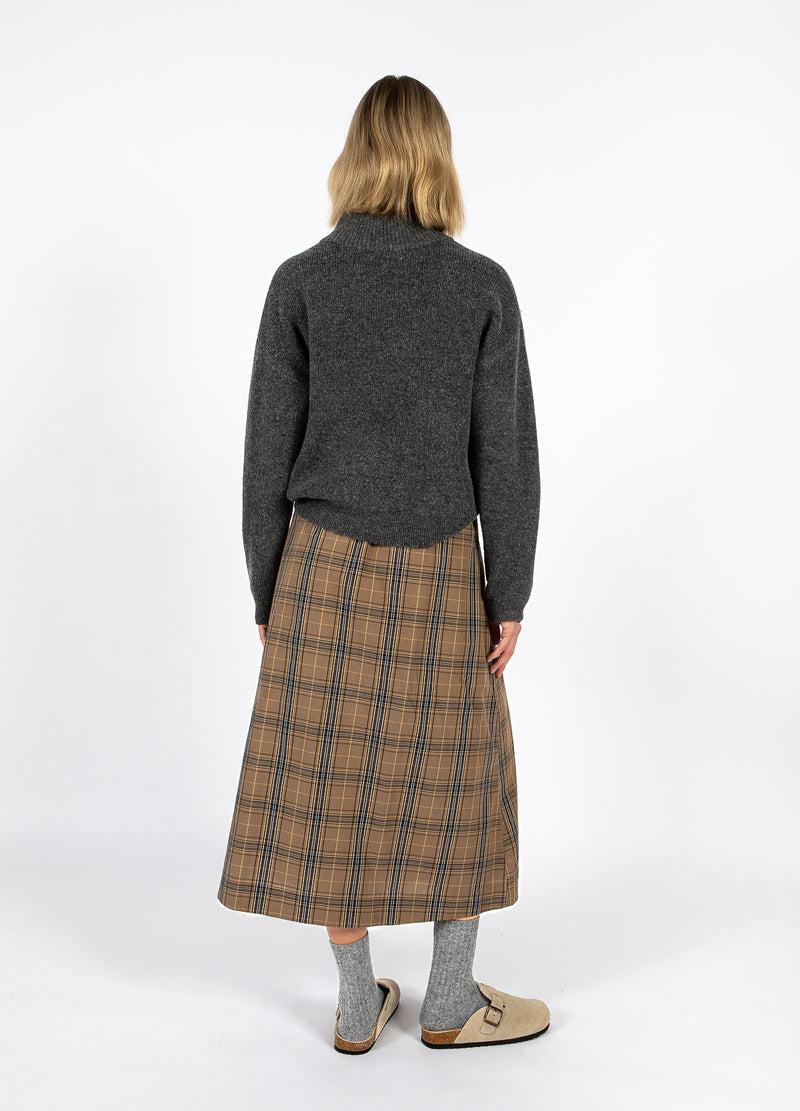 CC Heart CC HEART ALIA LANGER ROCK Skirt Golden brown check - 793
