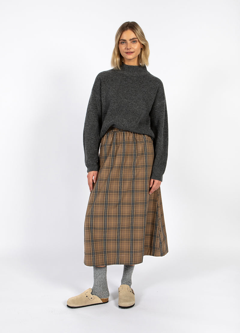 CC Heart CC HEART ALIA LANGER ROCK Skirt Golden brown check - 793