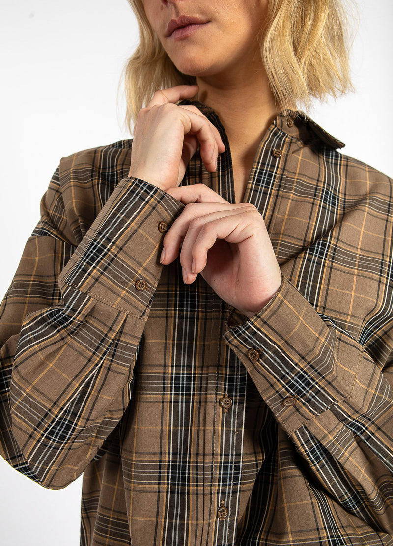CC Heart CC HEART ALIA LOCKERES HEMD Shirt/Blouse Golden brown check - 793